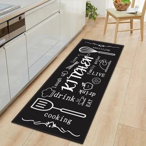 Modern Kitchen Rug Entrance Doormat Decoration Living Room Carpet Home Bedroom Bedside Hallway Floor Bathroom AntiSlip Foot Mat 231220