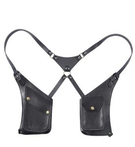 Belts Men Body Chest Belt Bag AntiTheft Underarm Shoulder Tank Punk Adjustable Strap Holster Outdoor Pocket Costume1186301