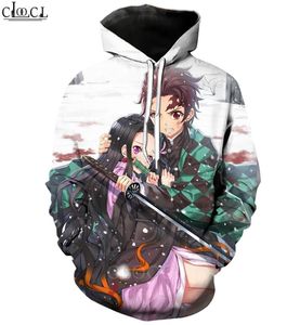 Nuovo stile Kimetsu No Yaiba Stampa 3D con cappuccio da uomo da donna per anime abbigliamento Pullover con cappuccio a manica lunga coppia Coat4164961