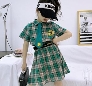 Plaid Jazz Dance Clothes Girls Rave Hip Hop Dance Outfits Kinder Street Designer Jazz Bühnenkostüm JL11422266608