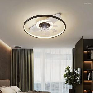 Taklampor Amazon Bedroom Light 110vled Invisible Fan Macaron nordisk minimalistisk utgång