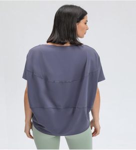 No-See Through Yogatops 57 T-shirt Solid Colors Women mode utomhus Yoga tankar Sport som kör gymkläder5404270