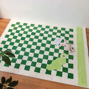 Schwarz weiße Plaid großer Gebiet Wohnzimmer Teppich moderne Heimdekoration Ästhetik bequeme weiche Schlafzimmer Teppich Tapis 231221