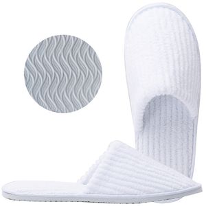 classic fashion cotton wool men women indoor with storage bag travel guest soft hotel breathable comfortable portable spa solid house slippers-17