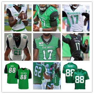 CUSTOM Custom College Marshall Thundering Herd Football Jersey Randy Moss Isaiah Green WILLIE JOHNSON Brenden Knox Chase Litton Micah Abraha