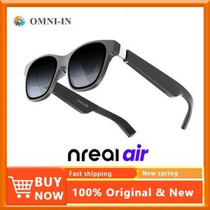 Szklanki VR Oryginalne NREAL AIR SMART AR GLASSE Portable 130 -calowe przestrzenny ekran 1080p Wyświetlanie komputera mobilnego 3D HD Private