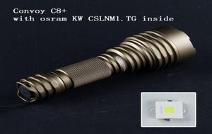 Convoy desert tan black silver C8 with KW CSLNM1TG 6500K18650 flashlight Torch 2103226672694