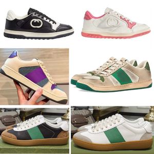 Designer Men Top Sneakers Low Mens Sneaker Casual Shoes Womens Trainers Printed Pattern Canvas Leather Chaussure with Box Size 35-45 14477 s