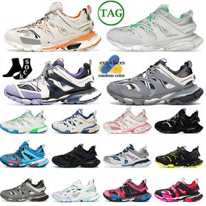 Designer Paris Tracks 3.0 Kleiderschuhe Frauen graue orange gelbe Plattform Männer Schwarze weiße grüne Sneaker Outdoor Herren Trainer Größe 36-45