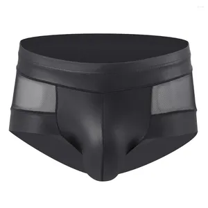 Mutande Intimo sexy da uomo Lingerie erotica Boxer in rete trasparente U Custodia convessa Slip senza cuciture Ultra sottile