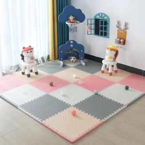 Senaste färg Baby Foam Crawling Mat Children Eva Education Toys Kids Soft Floor Game Chain Fitness Brick Gym Mattan 231221