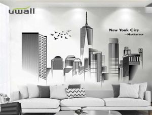 PVC Nortic Cidade Adesivos de Parede Decoração de Casa Sala de estar Quarto Fundo Decoração de Parede Autoadesivo Decoração de Quarto Adesivo 2109297758312