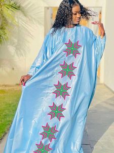 Roupas étnicas Tamanho Livre Bazin Riche Vestidos Longos para Nigéria Mulheres Partido Dashiki Robe Top Class Impresso