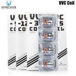 Vandy Vape VVC Bobina 1,2OHM 0,15OHM 0,6OHM 0,3OHM 0,9OHM Núcleo para Vandyvape Jackaroo Mini Pulse AIO/Pulse AIO V2 Kit E-Cigarette Vaporizador 4pcs/pacote