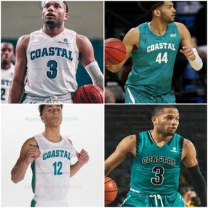 Customzied Miroslav Stafl Coastal Carolina Basketball Jerseys Mens Women Youth All Syzed Brayon Freeman Kevin Easley Henry Abraham Trevor Barrett Blackmon