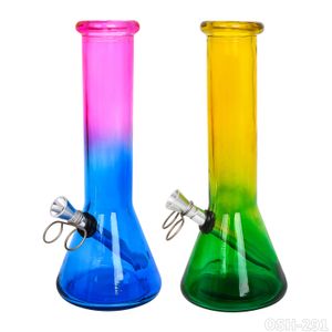 Glass Bong Shisha Dabber Rigs Stammless -Röhrchen mit Twin Matrix Percolates Wasserrohrgelenk Raucherzubehör