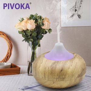 Aromaterapia 300 ml powietrza nawilżacza dyfuzor rozproszony Huile Essentiel 7 Kolory LED LED SLEEL Light Humidificador Ultrasonico