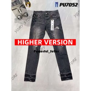 Designers Purple Jeans Denim Trousers Mens Jeans Designer Jean Men Black Pants High-end Quality Straight Robin Streetwear Sweatpants 5654