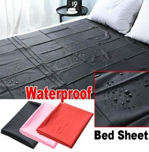 New PVC Plastic Adult Sex Bed Sheets Sexy Game Waterproof Hypoallergenic Mattress Cover Full Queen King Bedding Sheets C10266467245