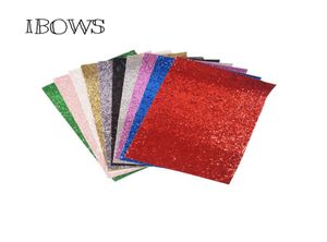 10piecespack 22CM30CM Glitter Fabric Material For Christmas DIY Hair Bow Chunky Glitter Leather Party Wedding Decoration2526080