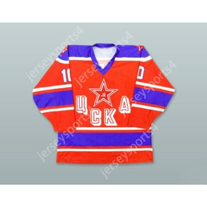 PAVEL BURE Custom Pavel 10 Soviet Red Army Hockey Jersey Nuovo top cucito S-M-L-XL-XXL-3XL-4XL-5XL-6XL