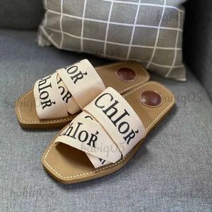 Slippare Nya sommarsandaler Kvinnor Lyxdesigners Slides Sandal för Flip Flops Stands Strand Stor storlek 35-42 Kvinnans toffelskor 2023 T231221