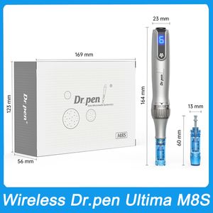 Electric DrPen Ultima M8S Derma Microneedling Pen Facial Beauty Face Care Needles Device Mesotherapy Facial Treatment Machine MTS Tool Dermapen Hair Growth