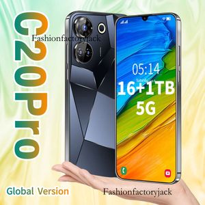 Стопковой мобильный телефон с диаграммой C20 Pro 5-мегапиксель All-In-One 7,3-дюймовый большой экран высокого экрана Android 8.1