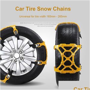 Travel Drogway Product Car Tire Sain Sain Truck Regulowane zimowe błoto przeciw poślizgowi antypoślizgowe zabezpieczenia awaryjne Pasek do koła opon 236 DHJSC