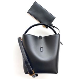 Designer le 37 handväska dragsko hinkväska kvinnor lyxiga topphandtag axel tote mens äkta läder crossbody handväska lady mode kväll koppling väska