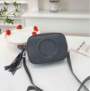 Tasarımcı Vintage Blondie Kamera Omuz Messenger Çantaları Erkek Kadın Moda Deri Soho Disko Tassel Çanta Çanak Çanta Stringed Crossbody Bags CC