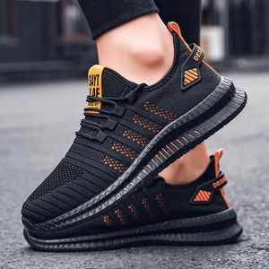 Lac up Mesh Casual Fashion Breathable Lightweight Walking Sneakers Men Plus Size Summer Tenis Shoes