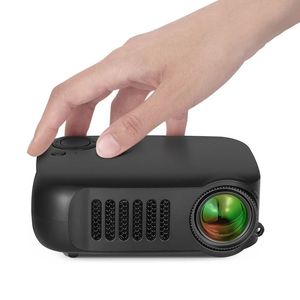 A2000 Black Home Theater Laser Beamer Mini Video Projector LED Portable Cinema with USB HD Port for Full HD 1080P 4K SmartPhone 231221