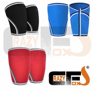 Whole A PAIR 2 pieces 7mm Custom compression 7mm neoprene knee sleeve CROSSFIT WEIGHT LIFTING sleeve5283703