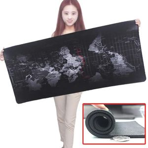 Rests Freeshipping Super Large Size World Map Keyboard Mouse Pad Antiskid Hållbart spel Mousepad Mouse Mat Keyboard 300x800x2mm 400x90