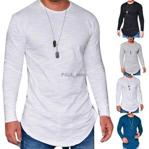 Camisetas masculinas de outono camiseta de inverno masculino baixo preço de manga comprida camisetas machos slims o-gola o-gola sólida camiseta de camiseta de rua