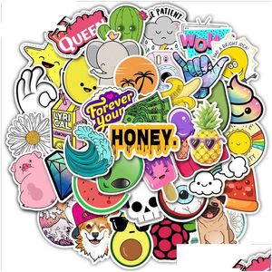 Car Stickers 50Pcs Puppy Kirky Diy Sticker Lot Cute Animal Posters Iti Skateboard Snowboard Laptop Lage Motorcycle Home Decal Gifts Fo Dhu6R