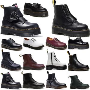 designer stövlar män kvinnor snö vinter varm klassisk dr martins kvinnor boot doc martenss kvinnors tossor över knävarn mini plattform sneakers utomhus 35-45 sorts