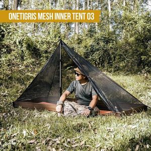 Shelters OneTigris 1Person Mesh Inner Tent Camping Shelter with Waterproofed Tent Bathtub Floor for Tents Tarps Backpacking Hiking