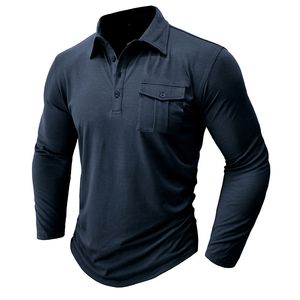 LU män som kör sport långärmad t-shirt ll mens stil stand-up collar polo skjorta träning fitness kläder träning elastisk ll2336