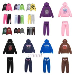 Spider Hoodie Women Web Foam Sp5der Pullover Men Hip-Hop Sorto YoungShirts Designer de moda Top Black Brown Pink Tracksuit Fsy2