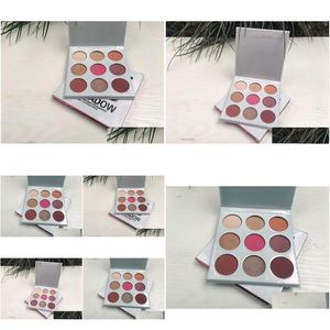 Eye Shadow Factory Novos olhos de maquiagem direta Paleta de sombras em pó 9 Cores Drop Deliver