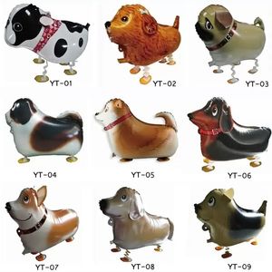 Walk Pet Animal Helium Balloon Aluminium Foil Balloon Automatisk SEAL Kid Balloon Toy Gift Christmas Wedding Födelsedagsfest Tillbehör JJ 12.21