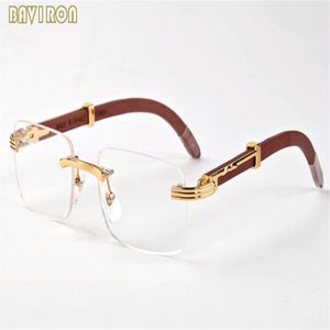Med original Box 2020 Nya mode solglasögon för kvinnor män attityd sport klassisk buffel horn solglasögon med guld träram269y
