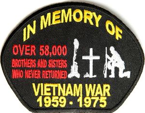 Custom In Memory Of Vietnam Cap Patch Custom Badge Iron On Or Sewing Jacket Backing Or Chest Size 9096267