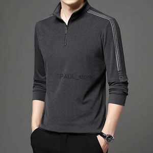 T-shirt maschile Spring Autumn Men Slim Slim Slipe Long Sports T-shirt Abiti coreani Tees Streetwear Fashi