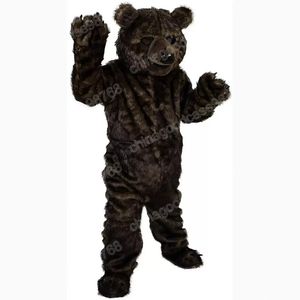 Christmas Dark Brown Bear Mascot Costume Halloween Fancy Party Dress Cartoon Character Outfit Suit Carnival Adults Size Birthday Outdoor Outfit