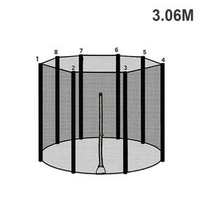 3.06M1.83m2.44m Rete di recinzione per trampolino Sostituzione recinzione a rete di sicurezza durevole Accessori per il fitness 6810 piedi 231220