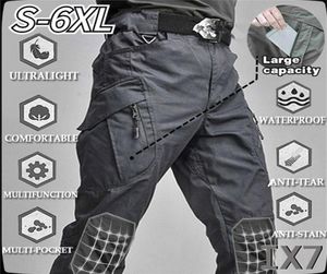 Pantaloni tattici maschili escursionisti esterni impermeabili dell'esercito militare camuffato lunghi pantaloni da carico multi tascabile 6xl 22064227302