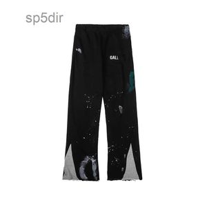 Pantaloni sportivi da uomo Dept Designer Gall Depts Ery Pantaloni sportivi Lettera Jeans Dipinti a mano con inchiostro cucito e protezione con coulisse da donna High Street 2024 054D